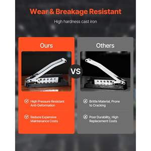 Heavy Duty Bench <b>Crimper</b> Kit for 0.44\"-0.63\" PVC Rubber Air Hoses 5 Die Holes <b>Ferrule</b> Crimping Repair Tool Wire <b>Crimpers</b> - Product Image 3