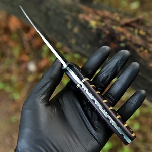Couteaux tactiques de survie pour la chasse et le camping, en acier au carbone de haute qualité, directement de l'usine UA Supplies, ultra-affûtés, manche en G10 Micarta, OEM - Product Image 5