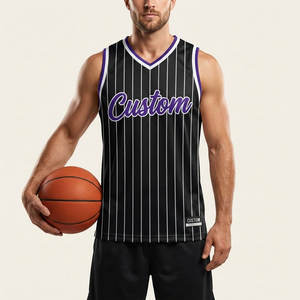 Maillot de basket-ball personnalisé de qualité supérieure, sublimé, sans manches, en mesh, pour équipes, clubs et entraînements - Product Image 1