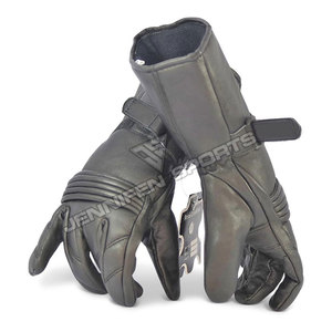 Gants de moto en cuir pour homme, courts, pour la course, compatibles écran tactile, pour motocross et cross-country - Product Image 5