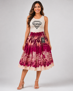 Women Hawaiian Flowy Maxi Dress Tropical Floral Custom Breathable Natural Autumn Beach Wear Island Vacation Casual OEM - Product Image 5