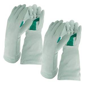 Gants de sécurité en cuir de vachette de qualité supérieure, résistants à la chaleur, robustes, pour la lutte contre les incendies, les travaux de construction - Product Image 1