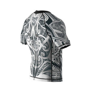 Camiseta Rash Guard de Manga Corta Unisex para Gimnasio, Antibacterial, Transpirable, Absorbe la Humedad, Ecológica, Protección UV - Product Image 5