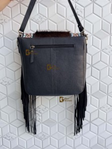 Bolso de Hombro Cruzado de Cuero con Flecos y Grabado a Mano, Estilo Bohemio Vintage, de Piel de Vacuno, Última Moda 2026 - Product Image 4