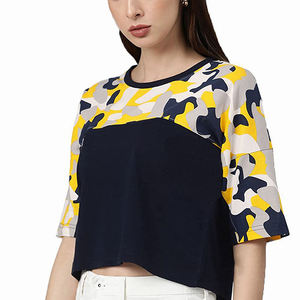 เสื้อครอปท็อปผู้หญิงคอลเลคชั่นขายส่ง ดีไซน์ทันสมัยสไตล์ไฮสตรีท ผลิตในปากีสถาน เสื้อครอปท็อปสำหรับผู้หญิง - Product Image 4
