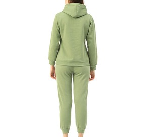 High Quality Wholesale Zipper Hoodie And <b>Flared</b> Pants Set Customize Sweat Suit With Logo <b>Red</b> Sweat Suits Women Tracksuit - Product Image 4
