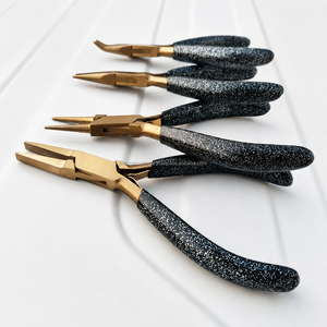 Ensemble de pinces pour la fabrication de bijoux, 4 pièces, pinces à bec plat, pinces à bec rond, pinces à bec courbé, outils professionnels pour la fabrication de bijoux en fil - Product Image 1