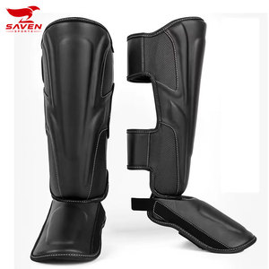 Protège-tibias en néoprène de qualité professionnelle pour le sport, les arts martiaux, la boxe, le Muay Thai, le MMA, le Taekwondo - Product Image 1