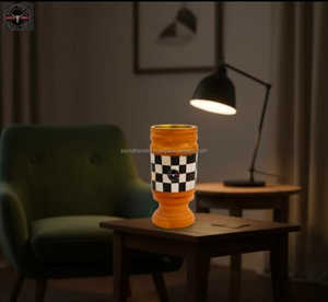 Brûleur d'encens religieux en époxy et bois arabe élégant avec diffuseur d'aromathérapie de parfum Rose Oud fait à la main décor de bureau à domicile - Product Image 2