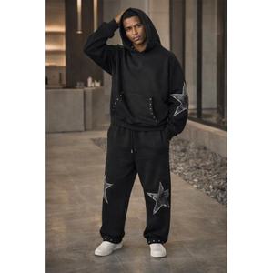 Conjunto de Sudadera con Capucha Personalizado, 100% Algodón, Forro Polar, Impermeable, Cortavientos, Transpirable, Grueso, Informal, de Invierno, Unisex, para Mujer, con Logotipo - Product Image 3