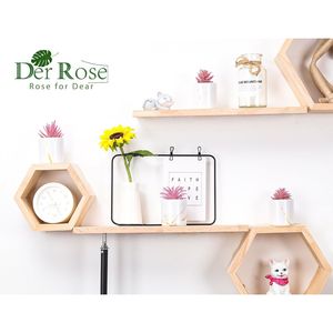 Set di 4 Piante Succulente Artificiali per Interni, Decorazioni Verdi per Camera Rosa, Bagno, Ufficio, Scrivania, Accessori per Donne - Product Image 3