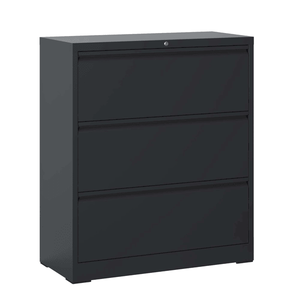 Armoire de classement latérale robuste à 3 tiroirs avec serrure, en métal, pour bureau à domicile, grande capacité pour formats Lettre/Légal/A4/F4 - Product Image 2
