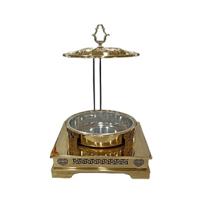 จานอุ่นอาหารสำหรับใช้อุ่นอาหารสำหรับงานเลี้ยงในงานแต่งงานอุปกรณ์สำหรับงานเลี้ยงในโรงแรมหรูหราใช้อุ่นอาหารบุฟเฟ่ต์รูปทรงหรูหรา - Product Image 1