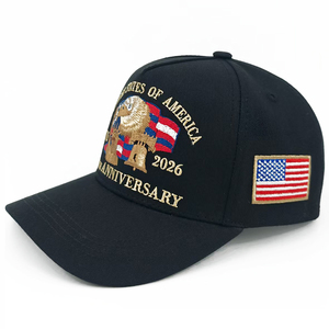 Casquette de baseball brodée Navy USA 250th Anniversary, avec aigle, Statue de la Liberté et cloche, 6 panneaux, unisexe - Product Image 2