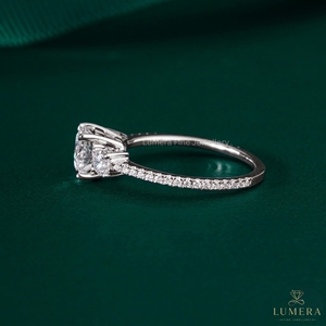 Bague en diamant de laboratoire en gros, or 9K 10K 14K 18K, taille poire, certifiée IGI, unisexe, pour fiançailles et mariage, bijoux de luxe aux couleurs fantaisie - Product Image 2