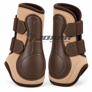 Bottes de brossage pour l'entraînement des chevaux avec tissu résistant, rembourrage doux et fermetures ajustables sécurisées pour une utilisation quotidienne pratique - Product Image 3