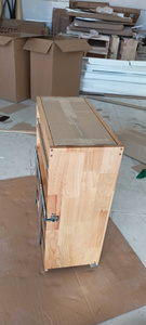 Système de rangement coulissant en bois pour armoire de cuisine, organisateur coulissant pour économiser de l'espace dans les armoires - Product Image 4