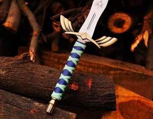 Réplica de Espada de Fantasía, Cuchillo de Hoja Recta de Acero Inoxidable, Accesorio Decorativo para Cosplay, Juegos y Exhibición - Product Image 6