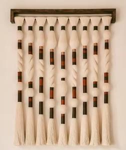 Décoration murale de salon en tissu 3D personnalisé, peinture sur tissu moderne de luxe, art en dentelle tissé à la main, paysage en coton. - Product Image 1