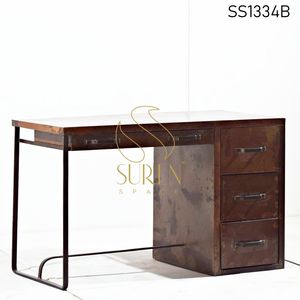 SUREN SPACE Handmade Indian Solid Wood Unique Traditional Study <b>Table</b> Home Apartment Farmhouse Living Room Hotel School Antique - Product Image 4