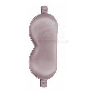 Masque de sommeil élégant en soie biologique, tissu lisse, occultant, bande réglable, personnalisable, accessoire de voyage, vente en gros - Product Image 3