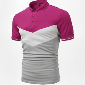 Polo décontracté tendance pour homme, coupe ajustée, manches courtes, confortable, respirant, haut de mode estival - Product Image 2