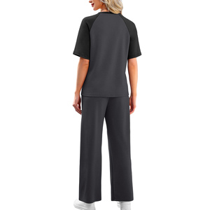 Wholesale Price Women's Lounge Wear Summer <b>Set</b> High Quality Customized Drawstring Jogger Pants Casual Loungewear Women's <b>Sets</b> - Product Image 3