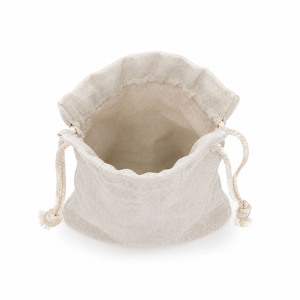 High Quality Natural Linen <b>Drawstring</b> <b>Bag</b> Custom Logo Print Wholesale Thailand - Product Image 2
