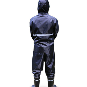 Traje Impermeable de Seguridad Reflectante, Tela Oxford de Poliéster de Alta Calidad, Diseño Impermeable, Traje de Lluvia para Exteriores con Recubrimiento de PU y Nailon - Product Image 4