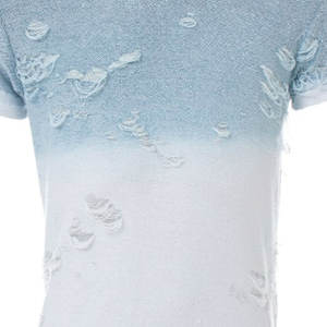 T-shirt léger pour homme effet vieilli – Meilleur matériau, vente chaude, tendance, prix de gros, t-shirt vieilli avec logo personnalisé - Product Image 6