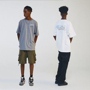 เสื้อยืดโอเวอร์ไซส์ผู้ชายผ้าฝ้ายออร์แกนิค 100% แบบเรียบ พร้อมพิมพ์ลายดิจิทัล ระบายอากาศได้ดีและเป็นมิตรกับสิ่งแวดล้อม - Product Image 6