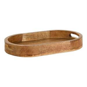 Bandeja para Servir Alimentos de Madera de Teca Sólida, Ecológica, Color Natural, Material de Alta Calidad, Resistente al Agua, Duradera, para Uso en el Hogar y Restaurantes - Product Image 2