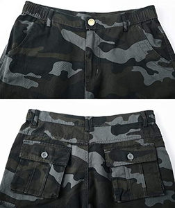 Pantalones Cortos Cargo de Algodón con Camuflaje para Hombre, con Logotipo Personalizado, Transpirables, Casuales, para Entrenamiento, Estilo Urbano, Hasta la Rodilla, Venta al Por Mayor, MOQ Bajo - Product Image 4