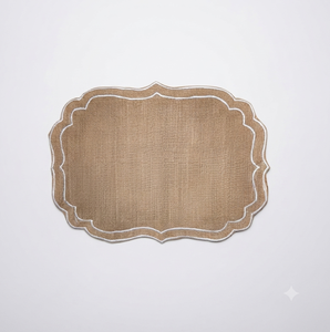 Set de table en jute durable à bord festonné, diamètre 38 cm, rustique, décoratif, pour la décoration de la maison, disponible au meilleur prix - Product Image 4