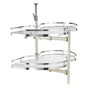 Organizzatore Estraibile per Angolo Cieco da 36 Pollici con Vassoio Morbido a 2 Livelli, Altezza Regolabile - Product Image 1