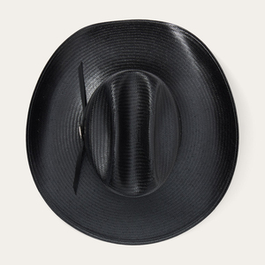 Chapeau de cowboy noir unisexe à large bord, décontracté, pour l'extérieur, printemps-été, taille adulte 56-58 cm - Product Image 4