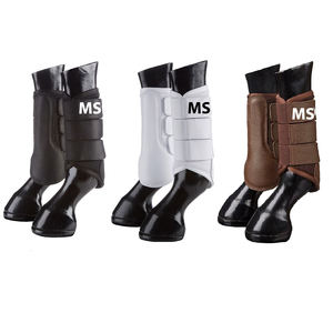 Bottes de brossage pour chevaux de haute qualité, protection respirante, pas de accumulation de chaleur grâce au tissu en maille 3D, lavables en machine à 30 degrés. - Product Image 3