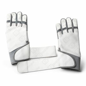 Hot Selling Customized Leather Baseball Batting Gloves Breathable Durable <b>Hook</b> Loop Closure Left/Right Low Price Professional - Product Image 4