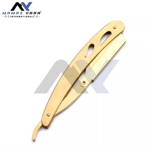 Professional Straight Edge Barber Shavette Razor for <b>Men</b> Close Shaving Cut Throat Beard Grooming Razor with Premium Shaving - Product Image 1