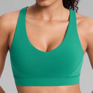 Hot Discount Seamless Backless Bra and High Waist Running Shorts 2 Pieces Women's Gym Yoga Sports Bra - Product Image 6