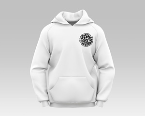 Sweat à capuche oversize en molleton 100 % coton épais, coupe courte, sans cordon, essentiels vierges, logo personnalisé, respirant, pour homme - Product Image 5