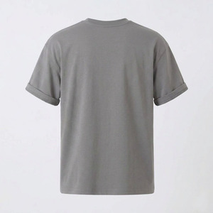 เสื้อยืดผู้ชายไซส์ใหญ่พิเศษ สั่งทำโลโก้ได้ ผ้าคอตตอนหนา 240gsm ทรงหลวม สไตล์สตรีทแวร์ ขายส่ง จำนวนมาก ไซส์พลัส แบบเรียบ - Product Image 3