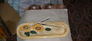 Soporte de incienso de madera con forma de barco hecho a mano pulido grabado de siete Chakras ideal para relajación de aromaterapia y decoración del hogar - Product Image 4