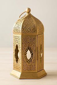 Brass <b>Lantern</b> Lamp <b>Tealight</b> Candle Holder Vintage Hanging Tabletop <b>Lantern</b> for Home Diwali Wedding Living Room Decor - Product Image 3