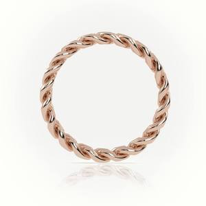 Anillo de Eslabones Cubanos Ced, Oro 18k y Plata, Estilo Hip Hop, Unisex, Anillo de Declaración, Joyería Minimalista para Uso Diario, Idea de Regalo, Diamantes IGI - Product Image 3