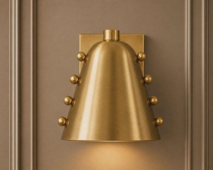 Modern Brass Wall Sconce Irregular Shape Indoor Lighting Living Room Decor Durable Design - Product Image 5