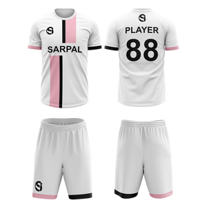 Uniforme de football pour hommes imprimé numériquement, personnalisé avec le nom du joueur, séchage rapide, antibactérien, vente en gros, tenue d'été pour hommes - Product Image 4