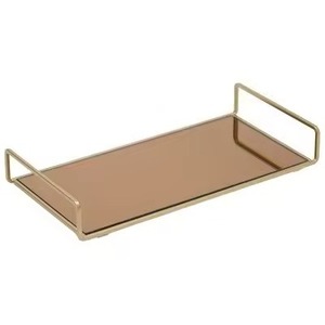 Bandeja de Metal para Centro de Mesa, Bandeja de Acero Inoxidable para Servir Postres, Plato para Exhibir Dulces, Decoración de Mesa - Product Image 5
