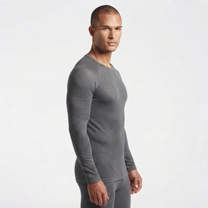 Camiseta Deportiva de Compresión de Manga Larga para Hombre, de Secado Rápido, Spandex/Poliéster, para Entrenamiento y Deporte, Venta al Por Mayor - Product Image 2