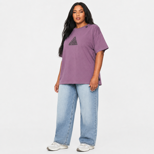 100% Cotton Summer <b>Appliques</b> Baggy Drop Shoulder Ladies T-shirt Custom 3D Screen Printed logo Heavyweight Boxy Cheap price - Product Image 2